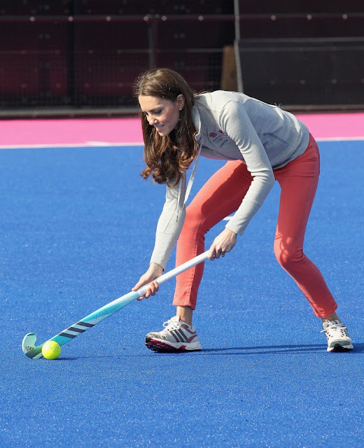 7. Kate Middleton Playing Hockey 2014