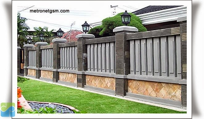  Pagar Rumah Minimalis Modern Mewah Besi Tembok  Share The Knownledge