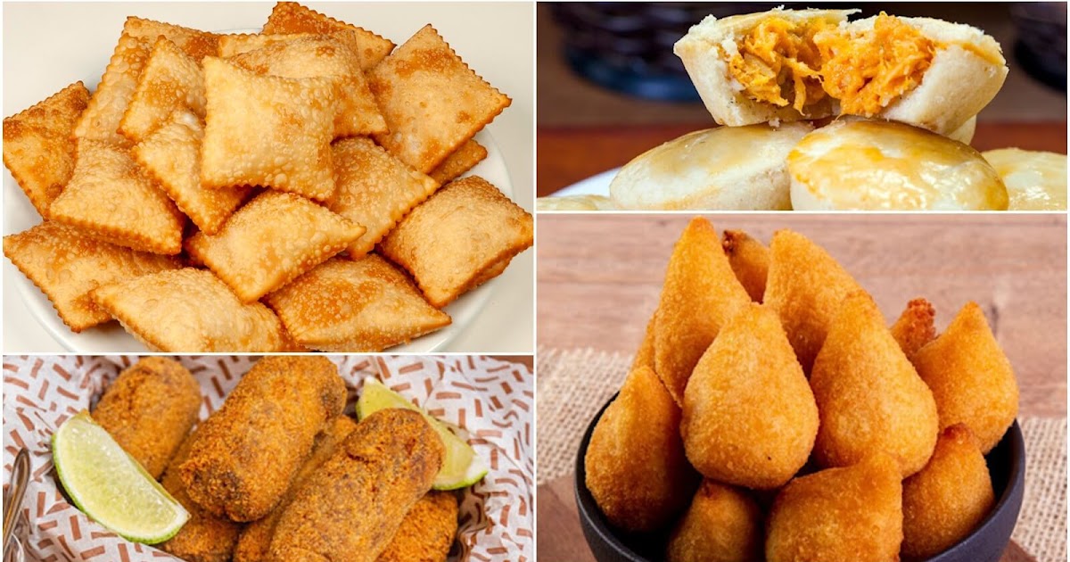 30 receitas de salgados além da coxinha e da empada: opções para um lanche  delicioso - TudoGostoso