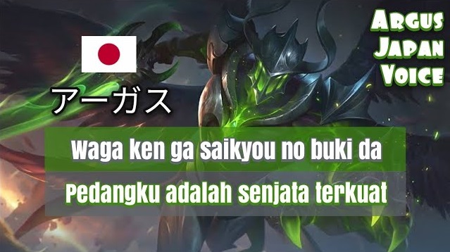 argus japanese voice quotes mobile legends