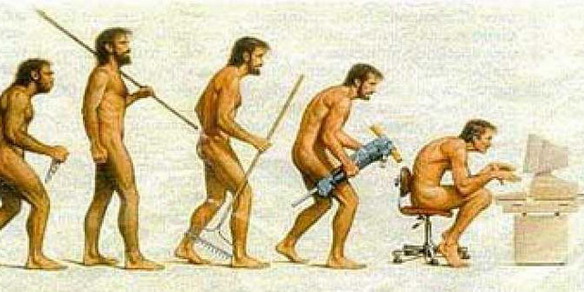 evolucion del hombre. Sin el hombre la tecnología no