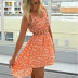 Ladies adorable polka dotted flying birds mini dress fashion inspiration 