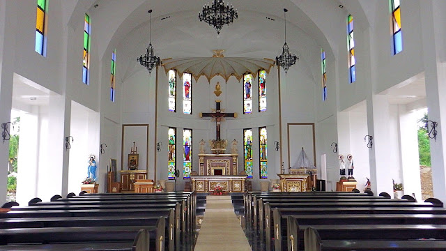 interior view of the Pope Francis Parish Church in Palo Leyte