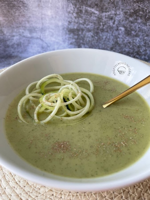 Velouté courgettes-menthe - soupe - Recette facile - IG bas