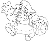 #5 Wario Coloring Page