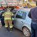 Um motorista colidiu na traseira de um caminhão basculante na Estrada Parque Indústria e Abastecimento (Epia) Norte, sentido Sobradinho