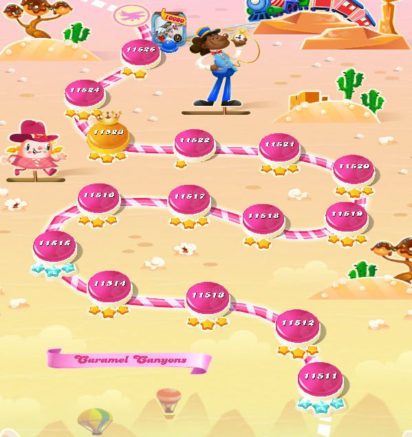 Candy Crush Saga level 11511-11525