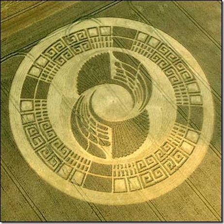 CropCircle-2012-Mayan-Wheel-Silbury Hill, Wiltshire, 2-3 August 2004