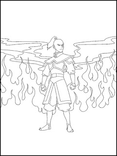 Desenhos do Avatar: The Legend of Aang para Colorir