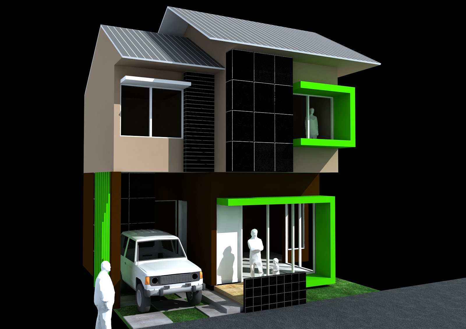 Full Tutorial Modeling 3Ds Max Rendering Vray Compact House