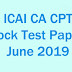 ICAI CA CPT Mock Test Papers June 2019 