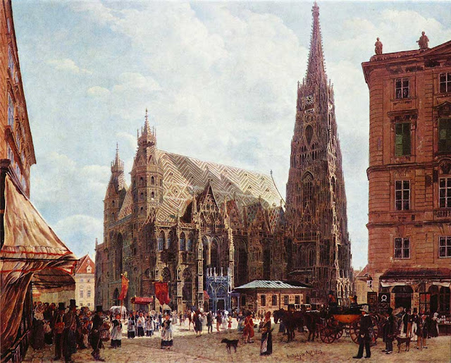 Stephens Cathedral by Rudolf Ritter von Alt