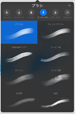 Procreateのブラシ