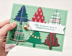 Perfectlly Plaid Pine Tree punch Stampin Up