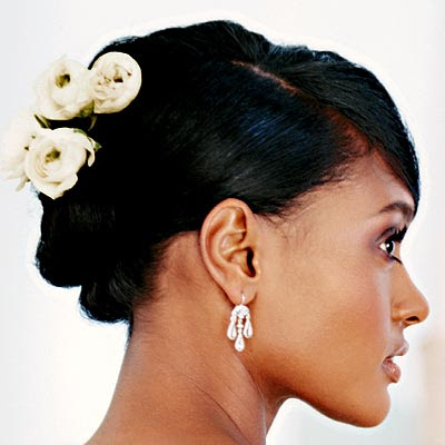 African American Wedding Hairstyles Hairdos Floral Updo