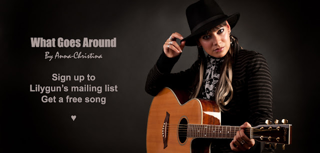 Anna-Christina from Lilygun - What Goes Around solo acoustic song promo