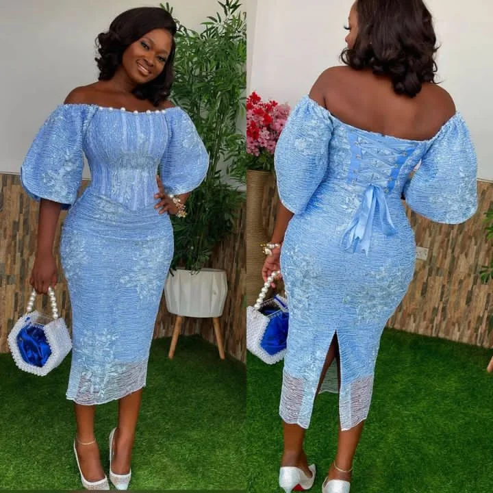 Lace styles for women in Nigeria