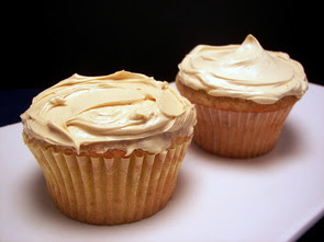 Maple-Walnut Cupcakes with Candied Walnuts