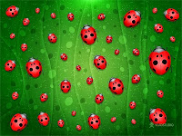 ladybug background - fundos com joaninhas