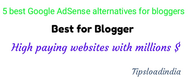 Google AdSense alternatives,best alternative of Google