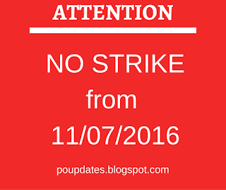 No Strike from  11/07/2016 -- NJCA