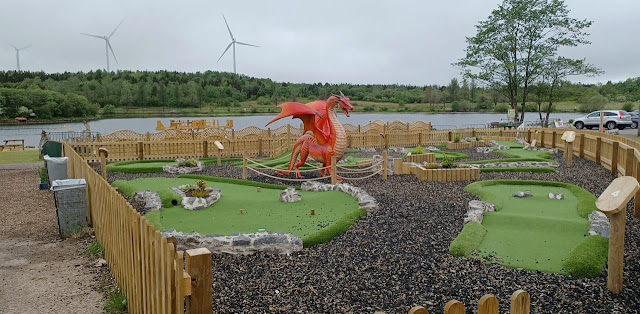 Mini Golf course at Parc Bryn Bach in Tredegar, Wales. Photo by Martyn Williams, June 2021