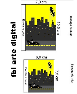 Batman in Black and Yellow, Free Printable Labels.