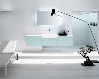Designer Bathroom Vanity on Modern White Bathroom Vanity Set Design