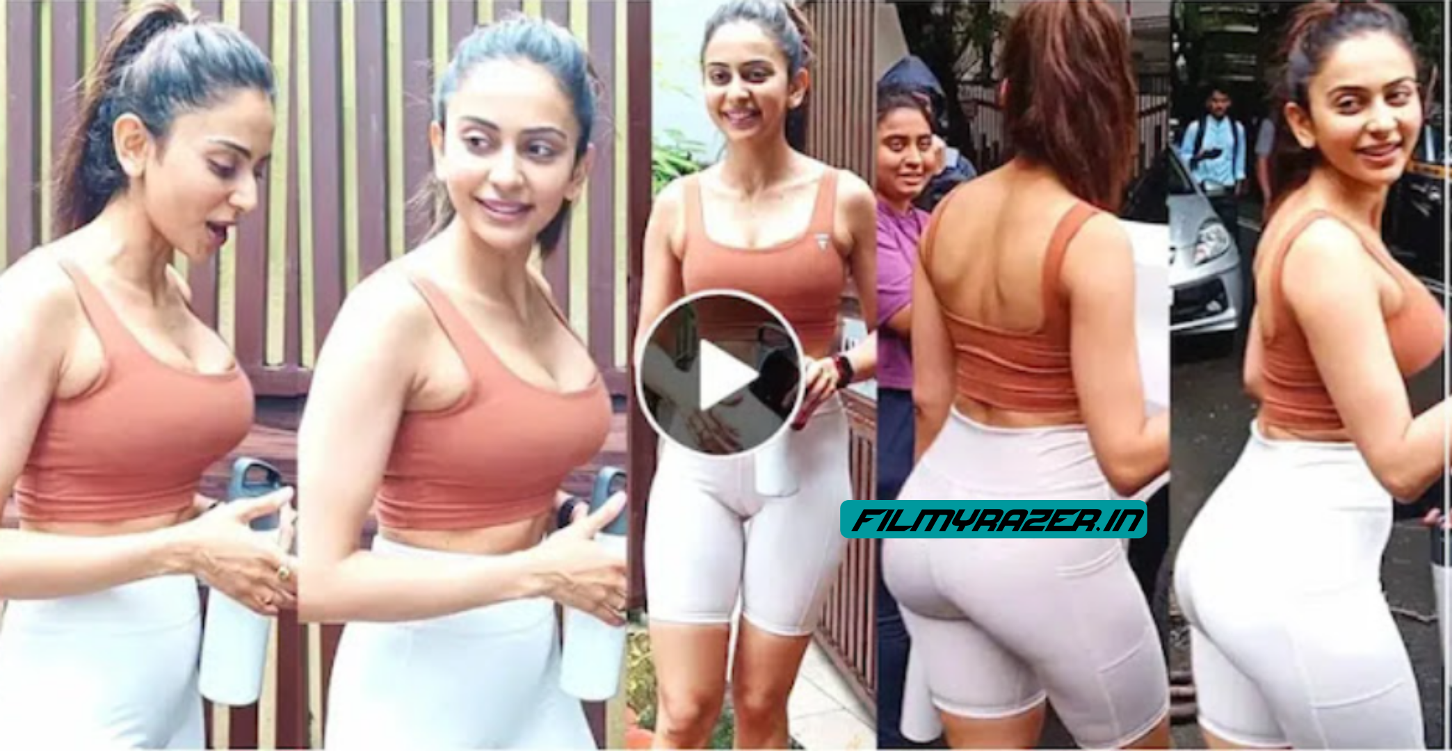 Rakul Preeti Sex - Rakul Preet was spotted going to the gym, showing her bold and hot figure -  Video Viral