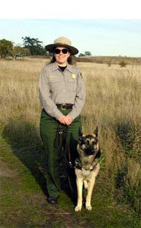 Darlene with German Shepherd Fayette