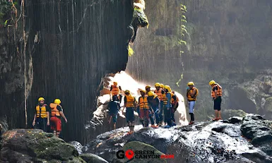 ngarai hijau green canyon indonesia