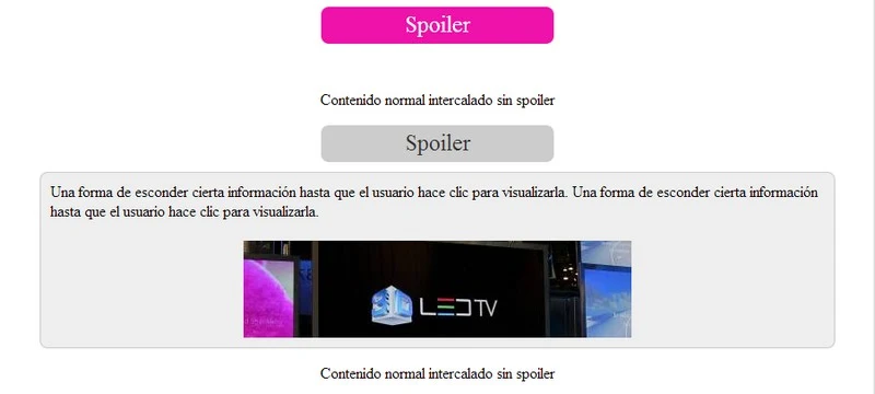 Crear un spoiler con CSS