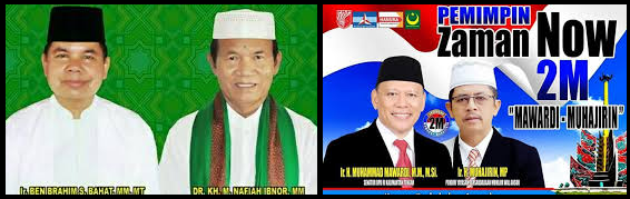 Dua pasang calon Bupati dan wakil Bupati Kabupaten Kapuas 2018