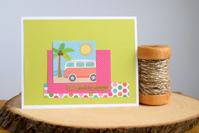 Summer Card by Jess Gerstner using Doodlebug Fun in the Sun 6x6 Paper Pad