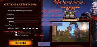 register neverwinter with USA proxy