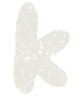 アルファベットのペンキ文字「k」