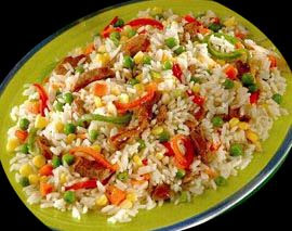 Receta de Ensalada de Arroz Blanco