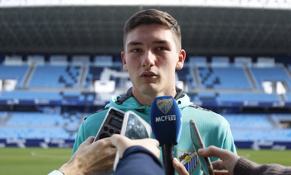 Carlos López - Málaga -: "Esperamos que el domingo se llenen las gradas"