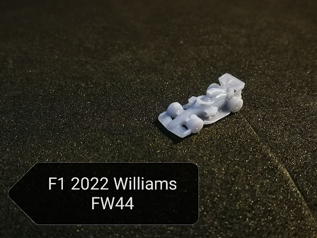 Coche Williams FW44 para juego de mesa Formula D