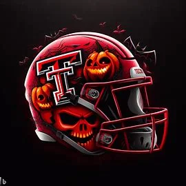 Texas Tech Red Raiders halloween concept helmet