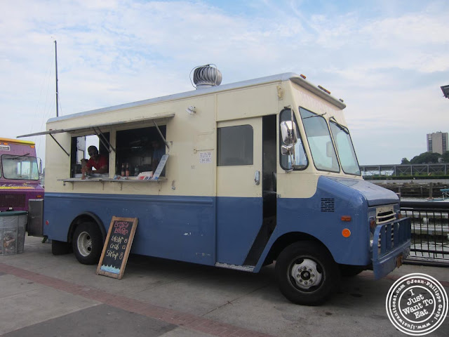 image of Luke's Lobster food truck at Pier 13 in Hoboken, NJ