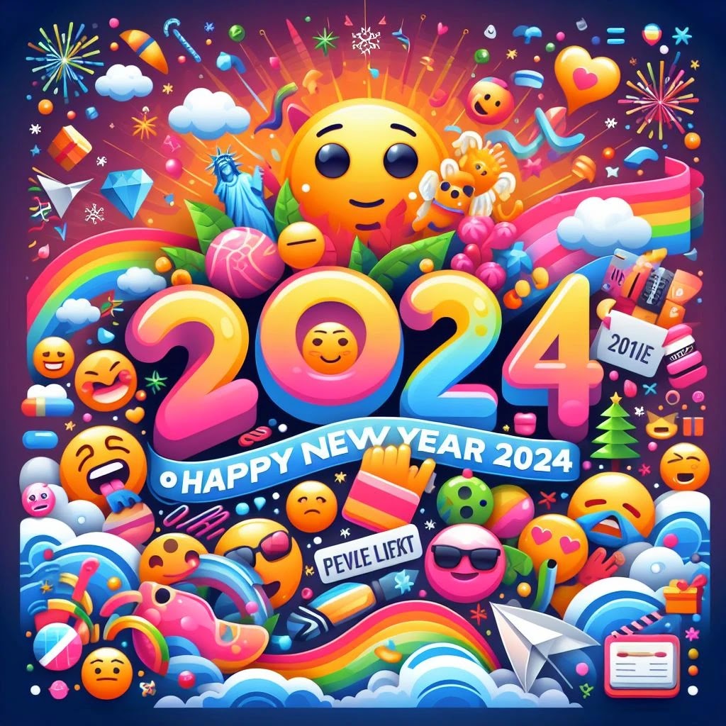 Happy New year symbol 2024