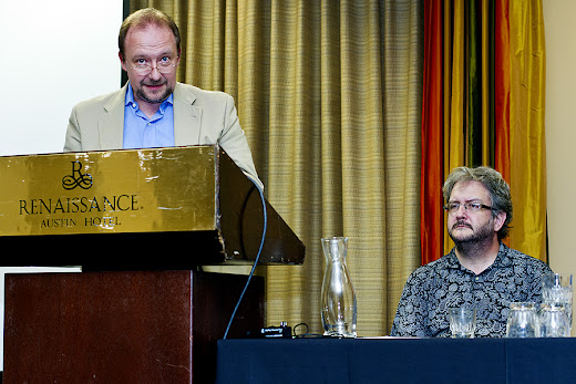 The Gorilla of the Gasbags story challenge panel at Armadillocon 2012