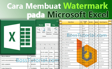 Cara Buat Tanda Air Watermark di Excel