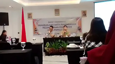 Bawaslu Kota Manado Gelar Rakor Pengelolaan Data Penanganan Pelanggaran Penetapan Hasil Pemilu 2024