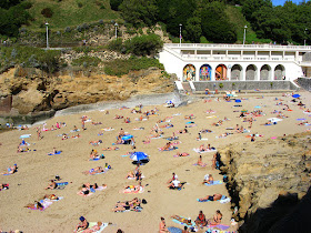 Plage du Port Vieux, Biarritz, Pyrenees-Atlantiques.  France. Photographed by Susan Walter. Tour the Loire Valley with a classic car and a private guide.