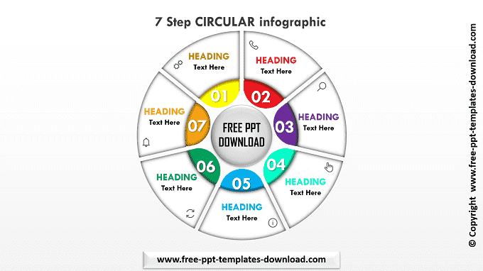 7 Steps Circular Infographic Template Download