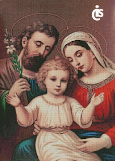 holy family cross stitch pattern