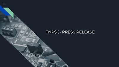 TNPSC- PRESS RELEASE