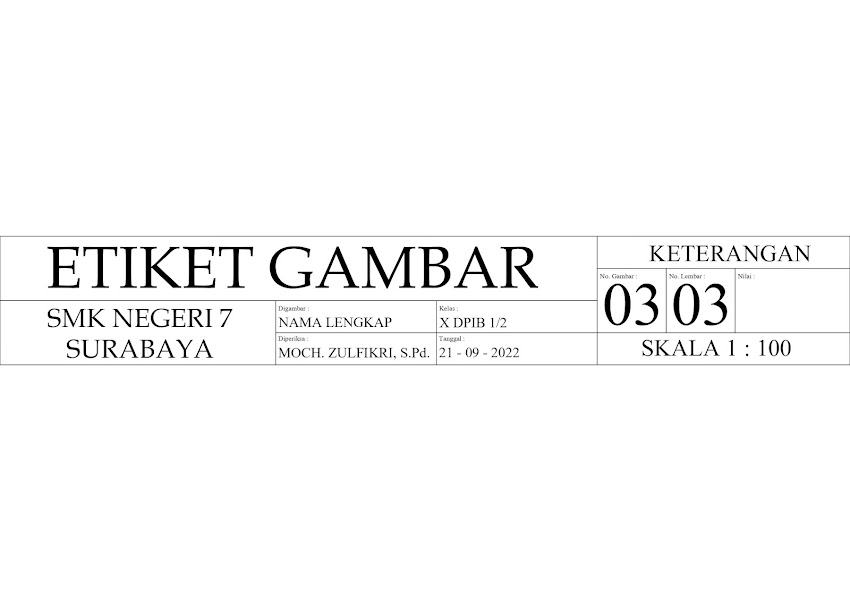 Tugas 4 - Etiket Gambar / Kop Gambar